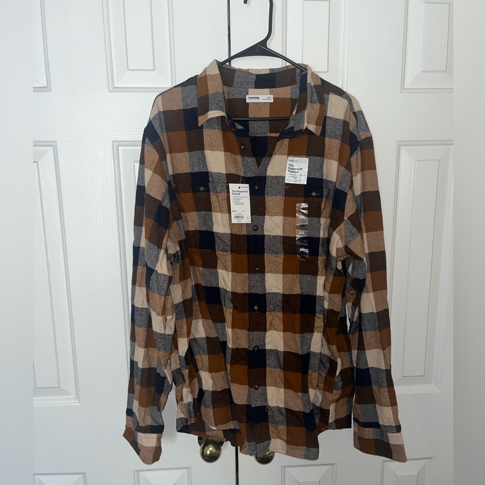 Sonoma Plaid Flannel Button Down